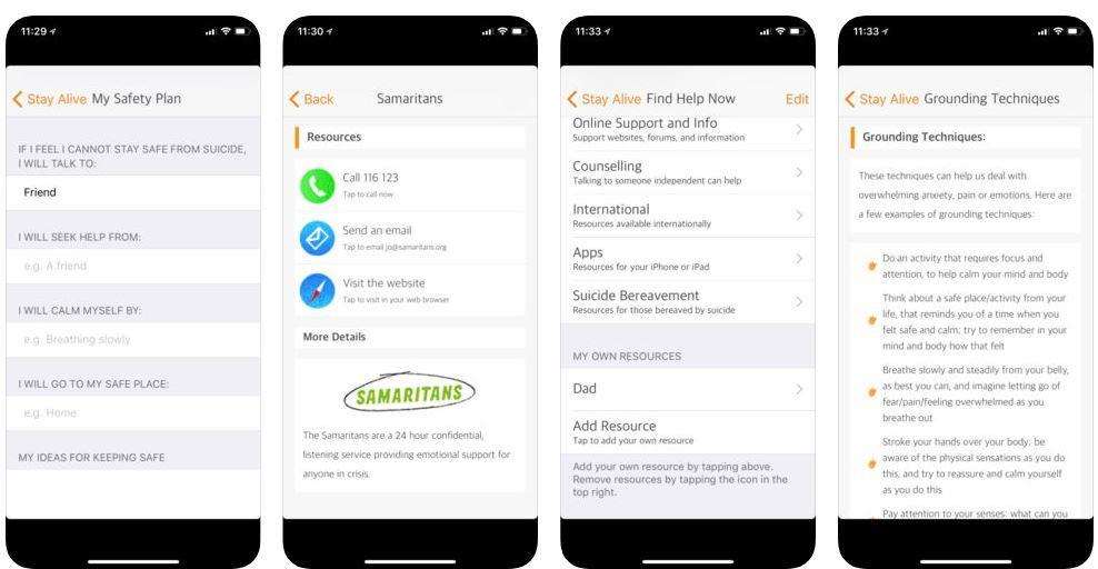 The Stay Alive app launched by the NHS to help reduce suicide rates in Kent. Picture: Grassroots Suicide Prevention/App Store