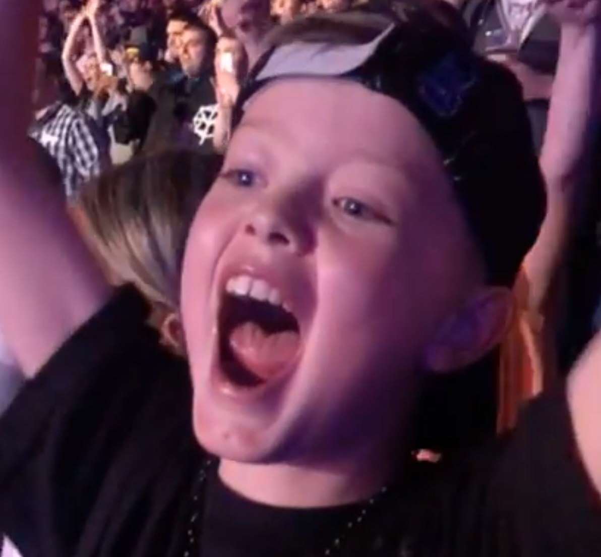 Tommie Farrow at the WWE Raw event at the O2.