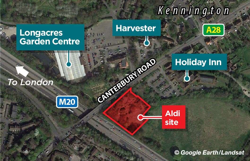 The prime site is off A28 Canterbury Road