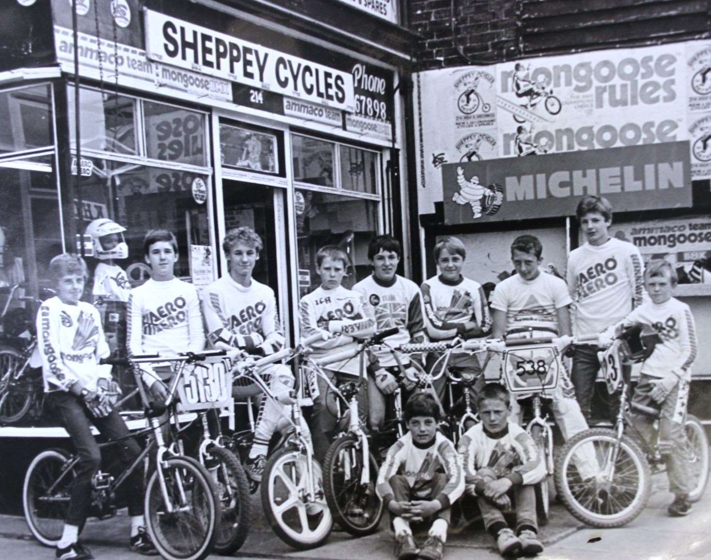 Sheppey Cycles' heyday in the 1980s when it had its own BMX team
