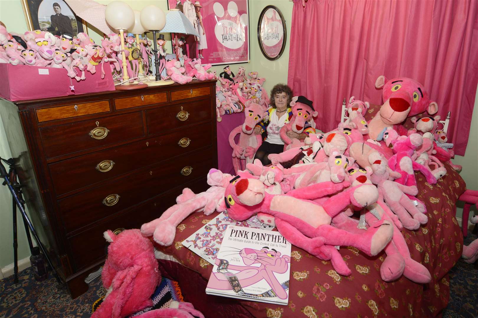 June Amos' home has been taken over by Pink Panthers. Picture: Paul Amos