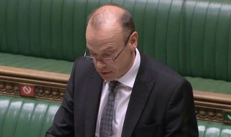 Railways minister Chris Heaton-Harris. Picture: Parliamentlive.tv