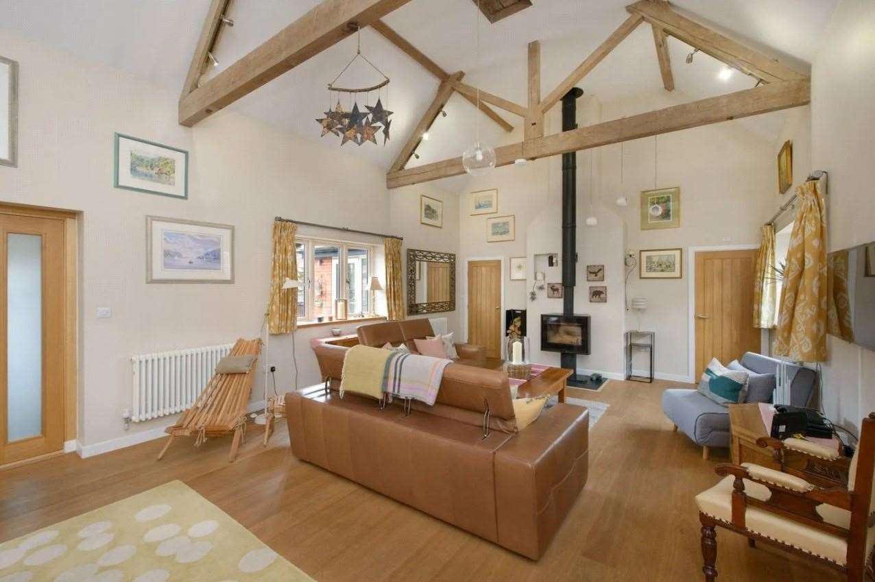 A look inside the converted barn. Picture: Zoopla / Winkworth - Canterbury