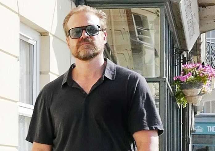 David Harbour in Margate on Monday. Picture: Frank Leppard
