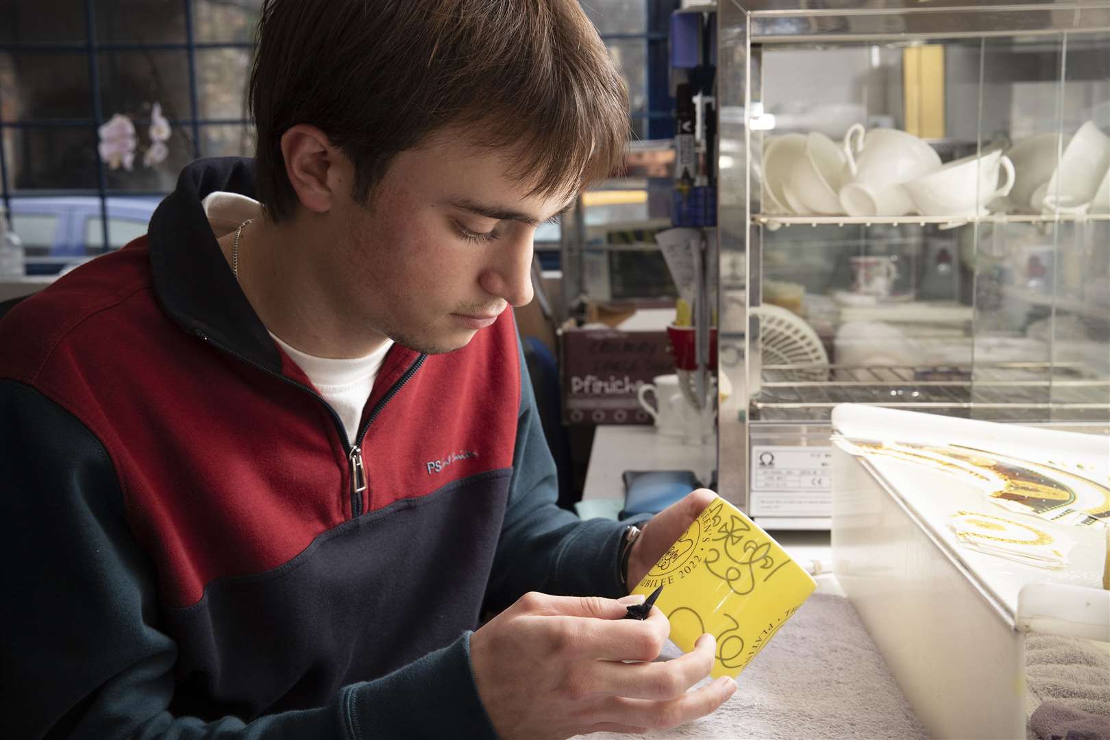 Ed Roberts, winner of the competition to design the emblem for The Queen's Platinum Jubilee