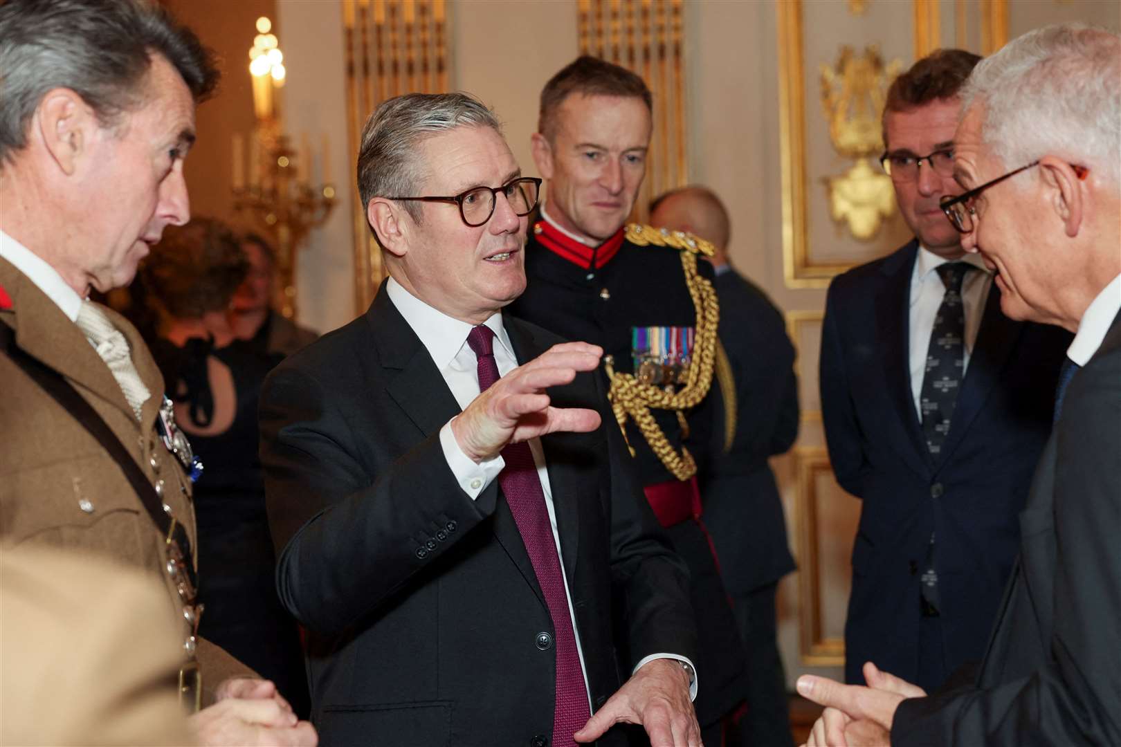 Sir Keir Starmer during a breakfast with some of the British defence community at the British Ambassador’s residence in Paris on Monday (Isabel Infantes/PA)