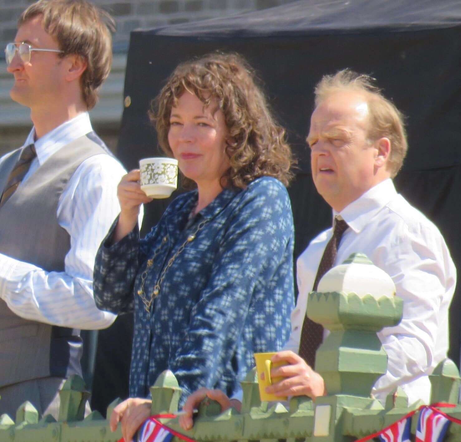 Olivia Colman stares out to sea after more than two months of filming in Margate. Picture: Roberto Fabiani