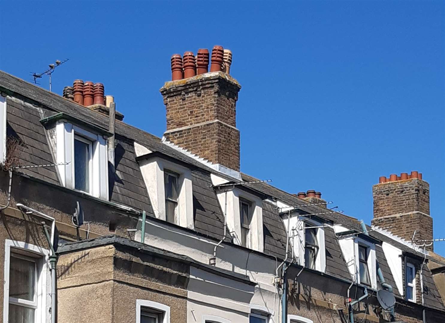 Some of the chimney pots the crews are concerned about