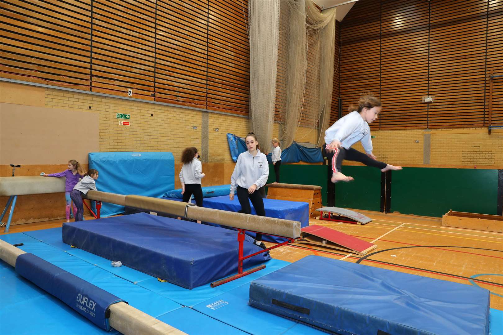 The sports hall where the club meet every Saturday is subject to plans for redevelopment. Picture: Andy Jones.