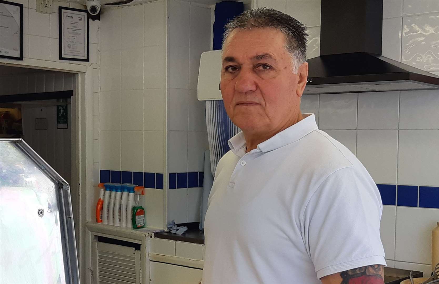 Ramazan Dogan of Ossie's Fish and Chip Shop