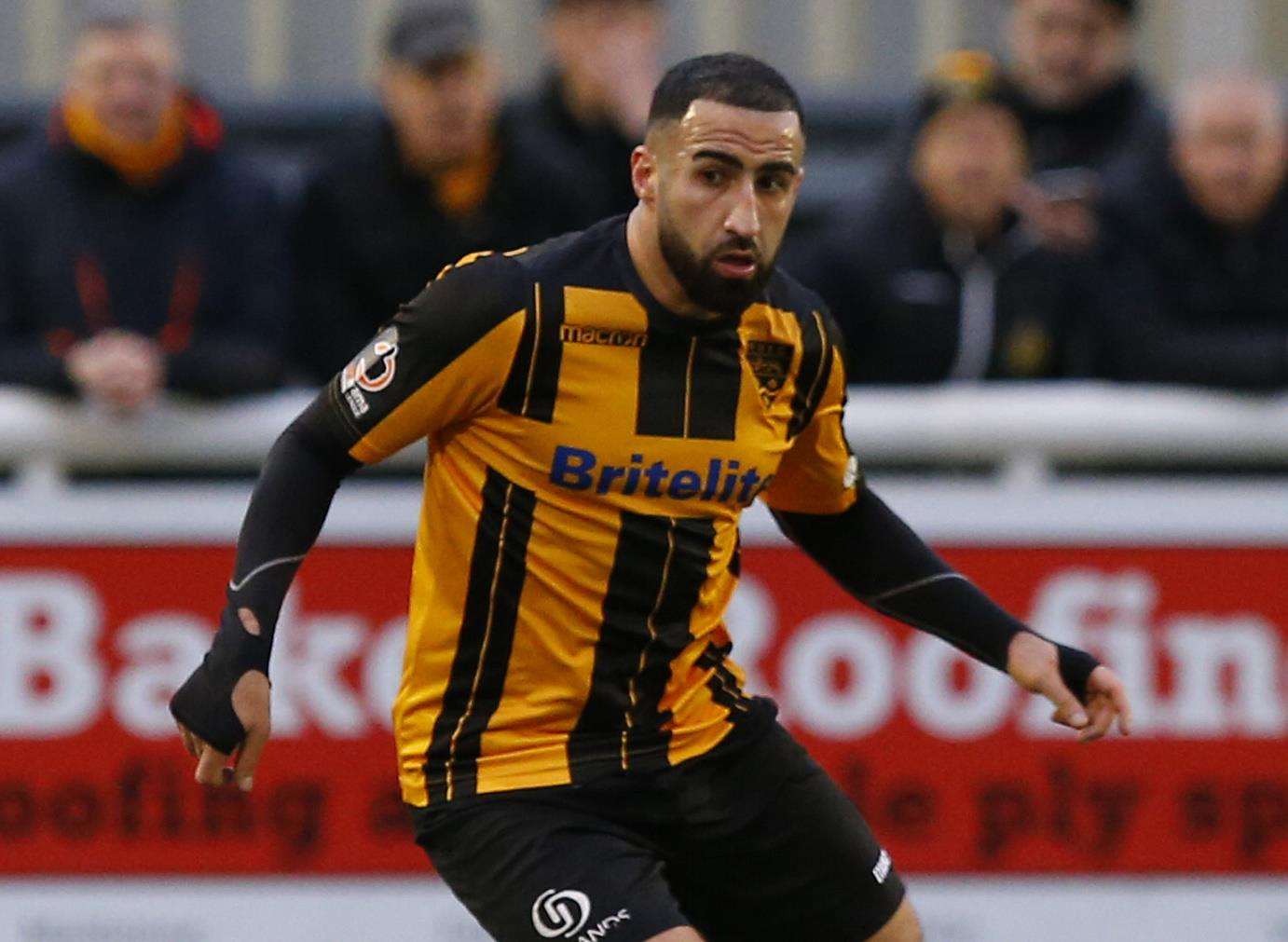 Maidstone midfielder Aryan Tajbakhsh Picture: Andy Jones