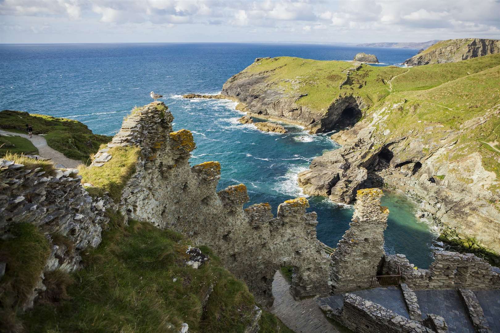 Tintagel Castle has always struggled with erosion (English Heritage/PA)