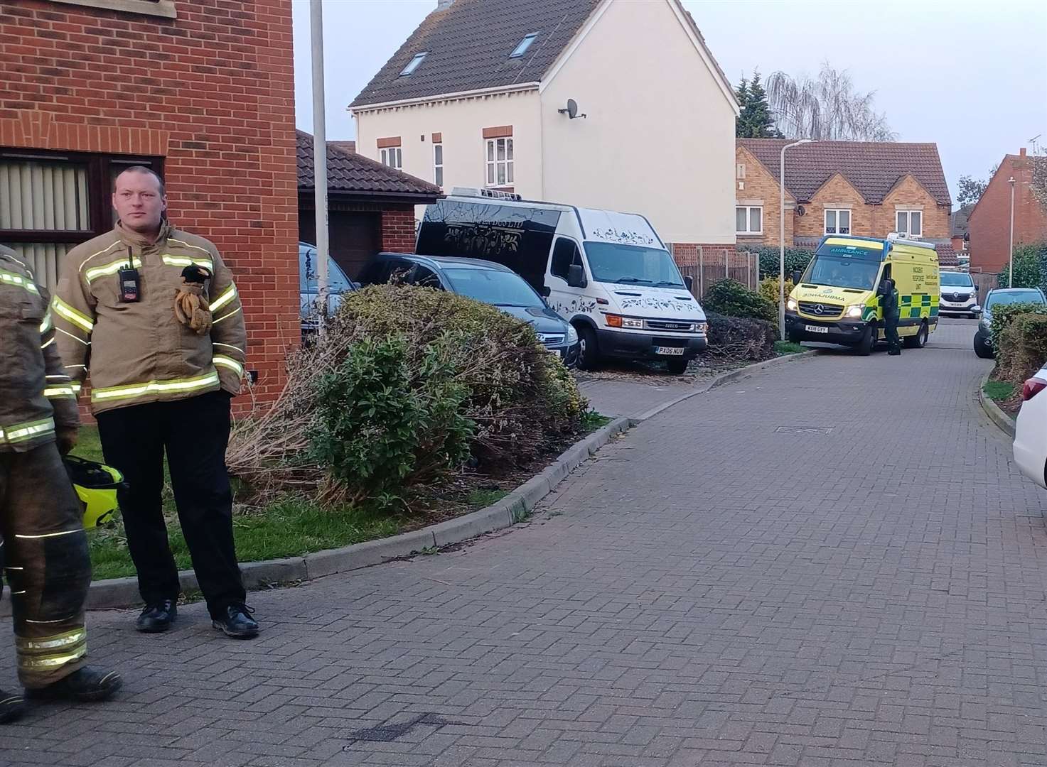 Emergency vehicles have been stationed in Sunstone Drive, Sittingbourne, since this morning
