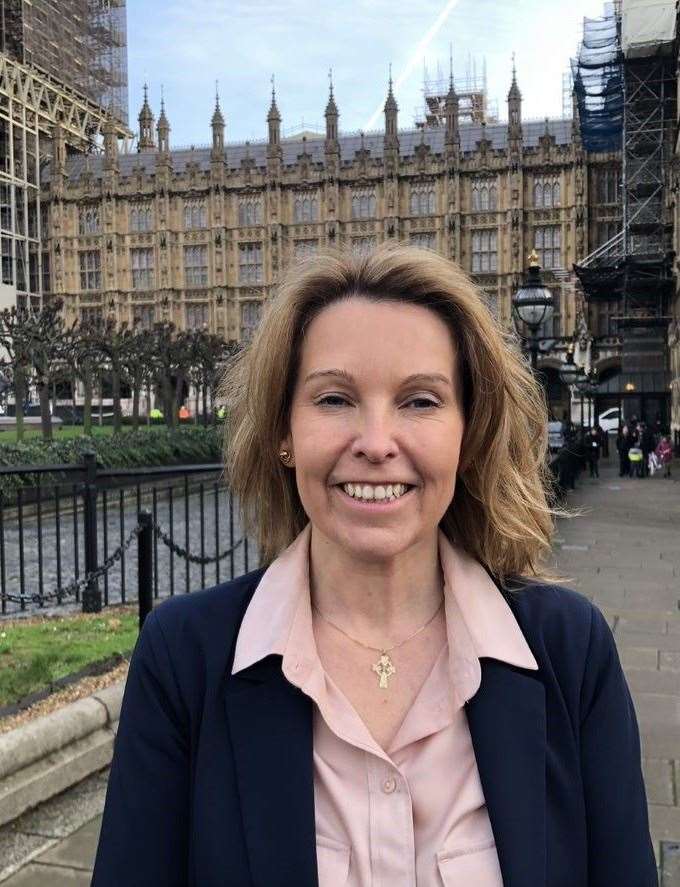 Natalie Elphicke at the Houses of Parliament