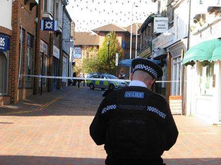 Robbery outside RBS in Ashford