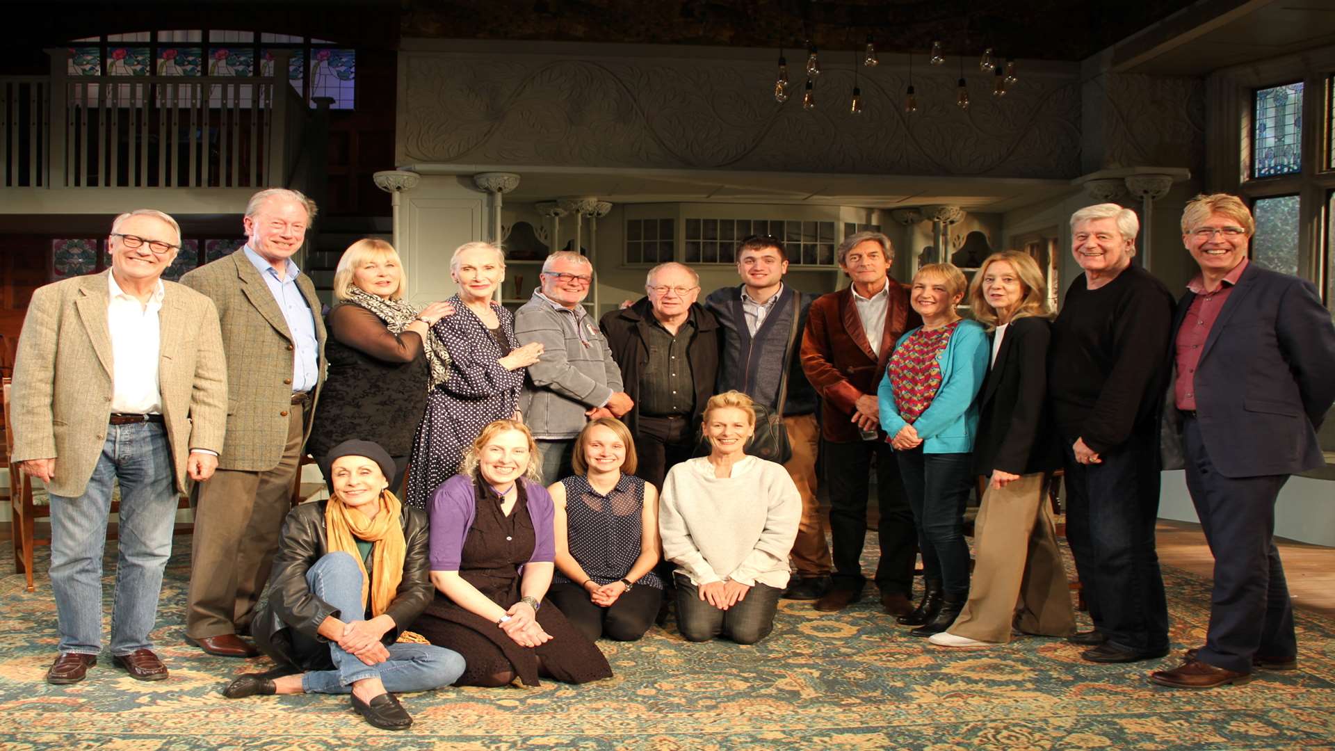 The East Peckham Russett Players travelled to the Orchard Theatre in Dartford to meet professional actors including Nigel Havers