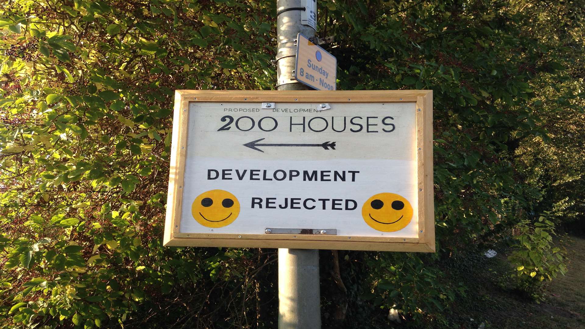 200 homes between Moor Street and Otterham Quay lane were rejected