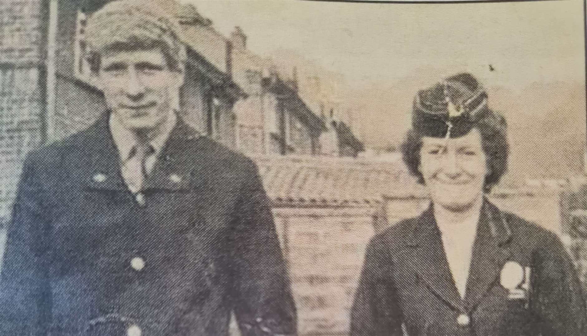 Ken Russell, pictured with his mum Daphne who was a bus 'clippie', started his career as a junior porter