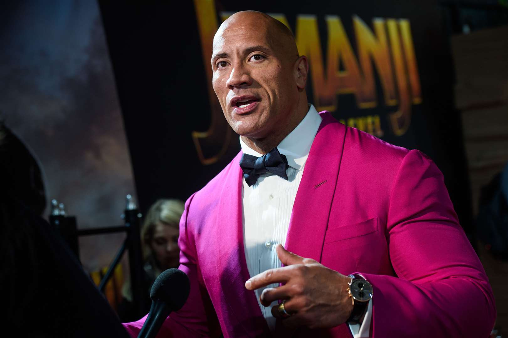 Dwayne Johnson was one of many celebrities to contract the virus (Matt Crossick/PA)