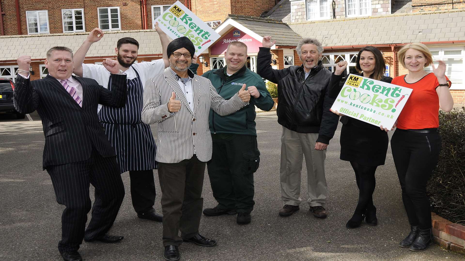 Launch of Kent Cooks 2015 at Abbots Barton Hotel with members of the judging panel: Sean Turk, William Britton, Paul Babra, Jono Erodotou, Bill Parkinson, Emma Owen and Sarah Leipnik.