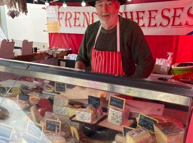 Visitors can pick up some tasty produce to take home, from French cheese to mouth-watering cakes. Picture: Market Square Group / Zoom Events