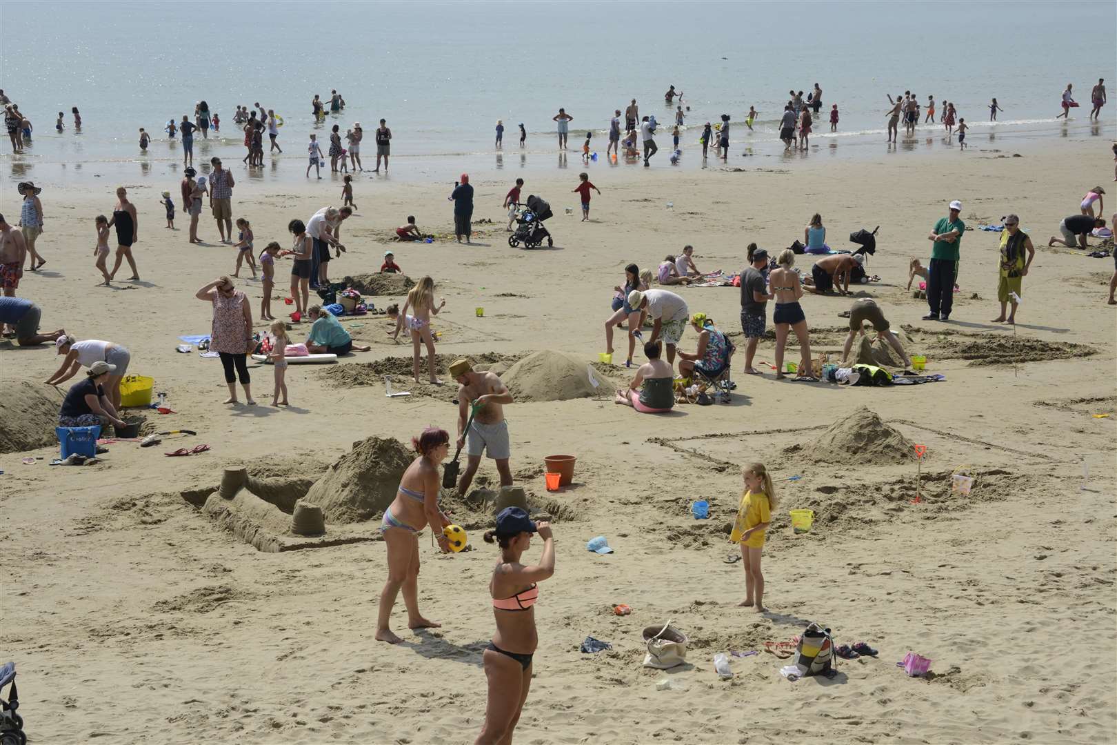 Folkestone Sunny Sands beach. Picture: Paul Amos