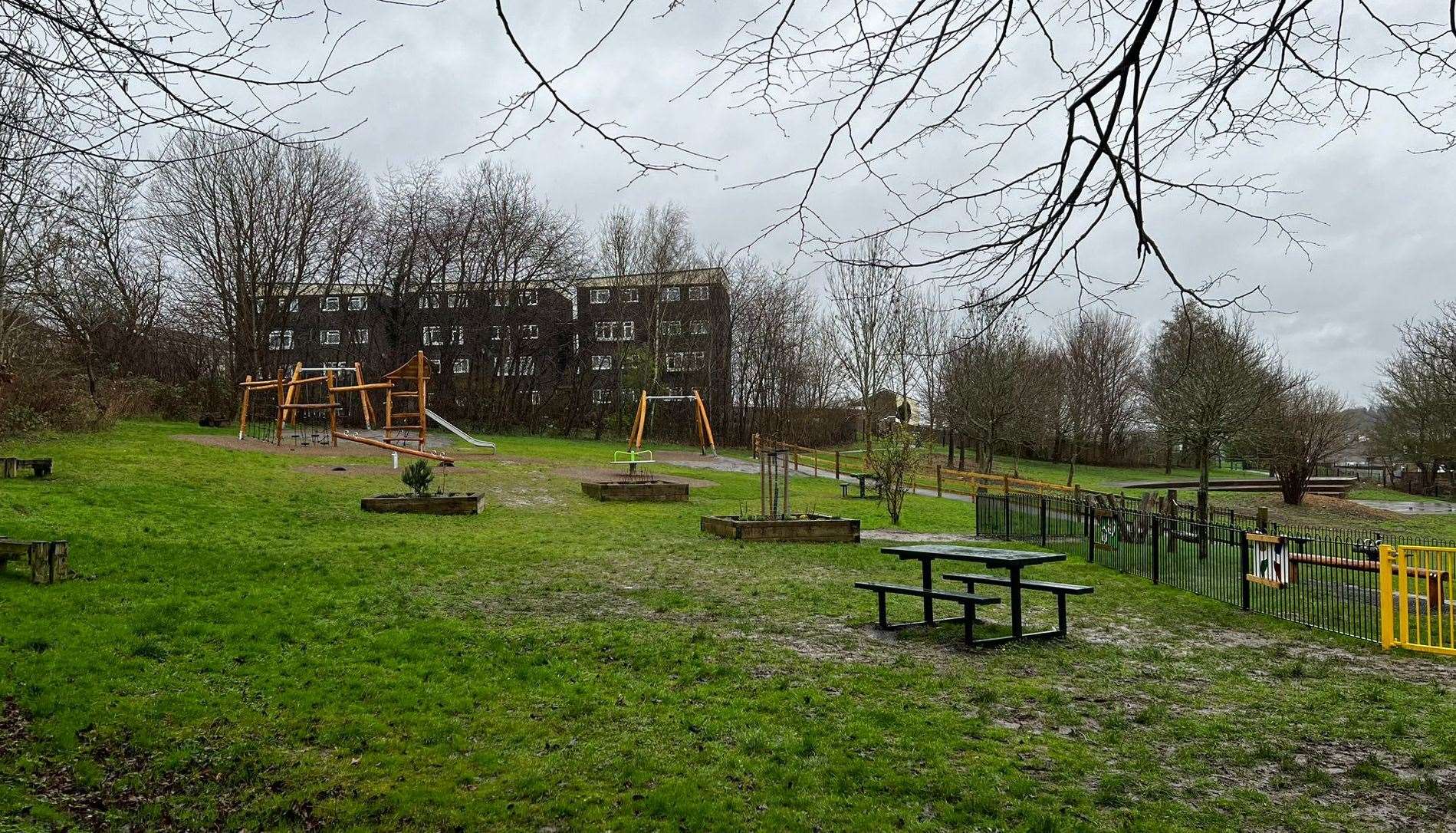 The new equipment at Luton Millennium Green in Chatham. Picture: Medway Council