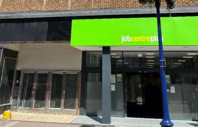 A Job Centre Plus unit temporarily sat in Gravesend. Picture: Pegasus Group