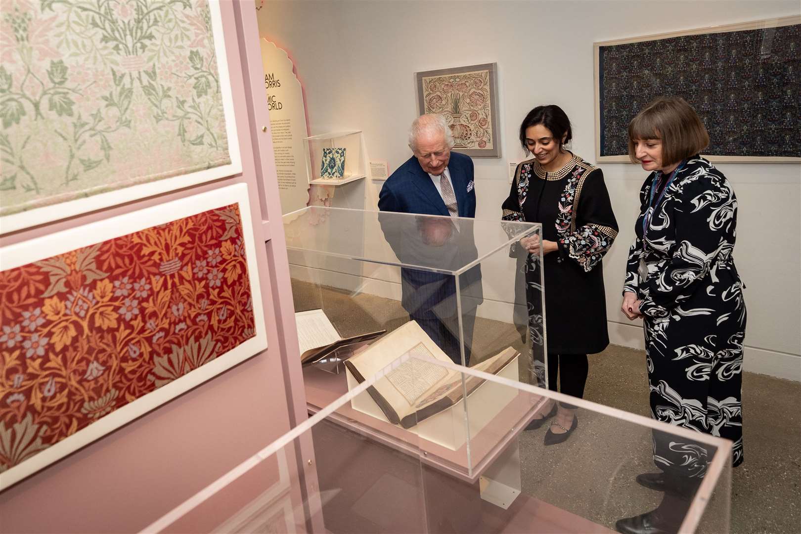 Charles during a visit to the William Morris Gallery (Aaron Chown/PA)