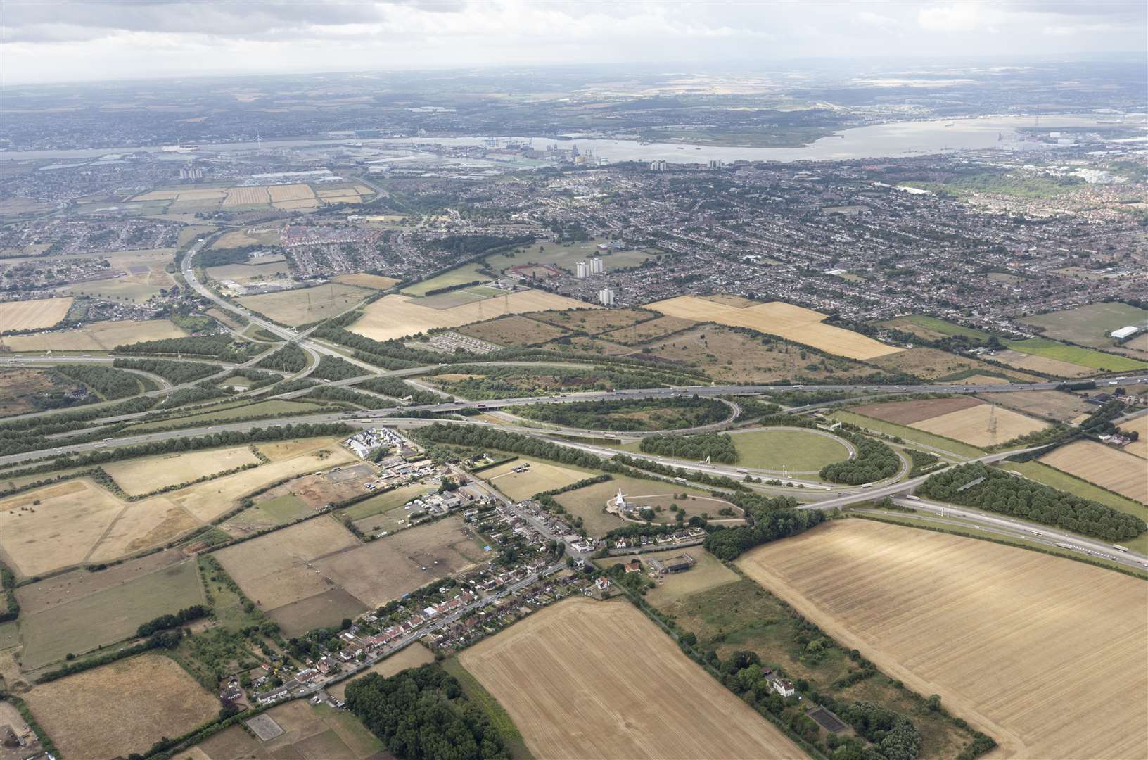 Proposed view of A13 and A1089 looking south, Lower Thames Crossing. Pic Joas Souza Photographer