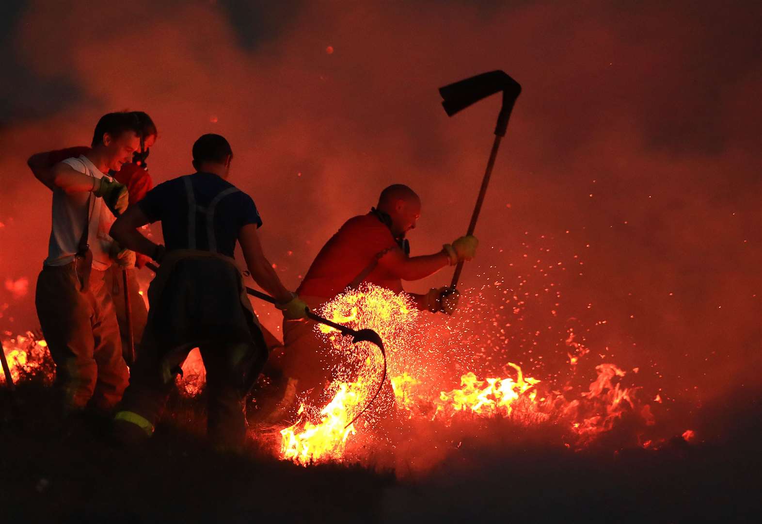 The scheme could warn people about wildfires in their area (Danny Lawson/PA)