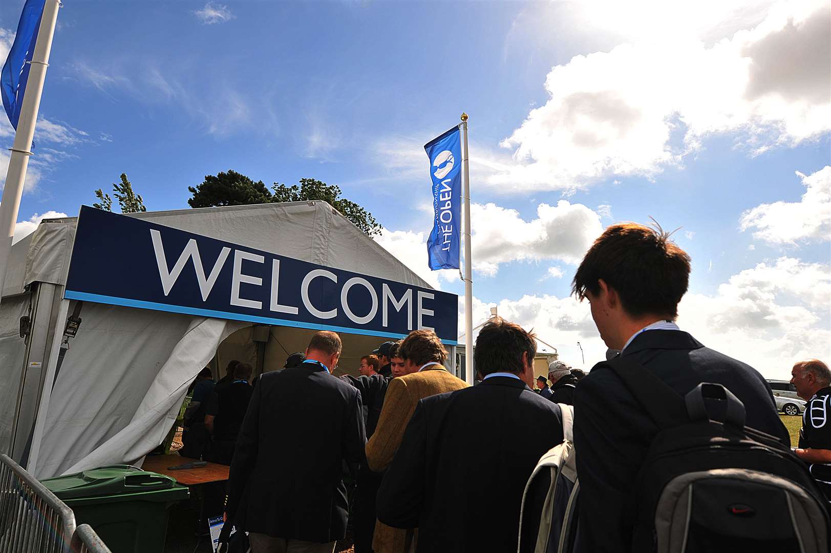 Crowds arriving for the final day's play in 2011 Picture: Barry Goodwin