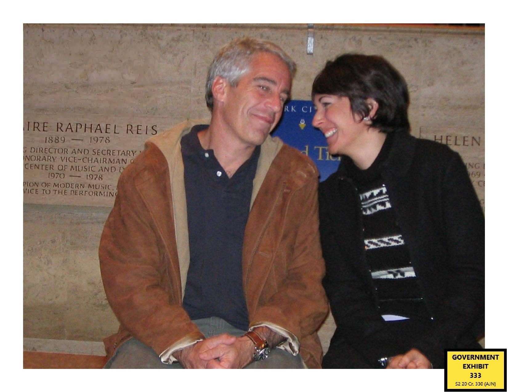 Ghislaine Maxwell with Jeffrey Epstein (US Department of Justice/PA)