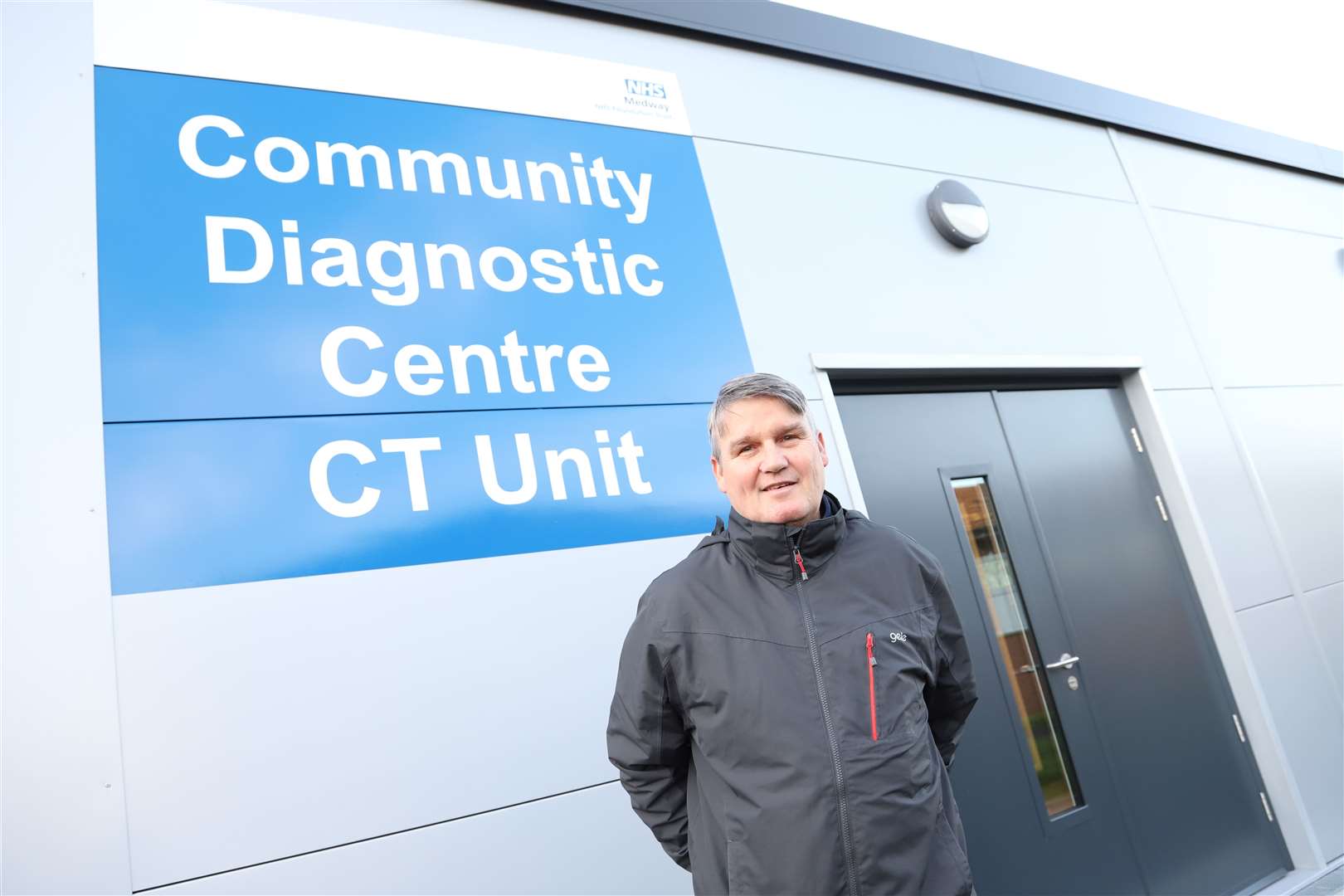 Paul O’Connor, from Minster, was among the first patients to have a CT scan at the new facility on Sheppey. Picture: NHS