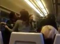 Passengers jumped to the woman's defence