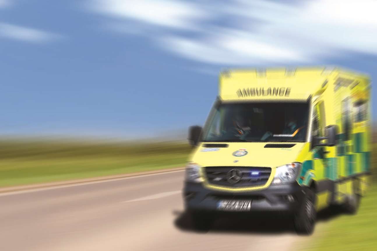 Ambulance staff were sent to the scene. Stock picture