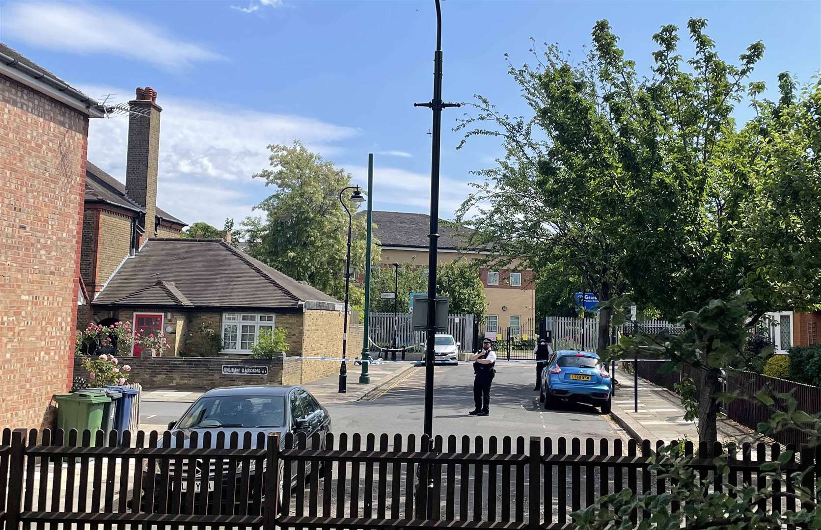 Police at the scene in Ealing, west London (Ted Hennessey/PA)