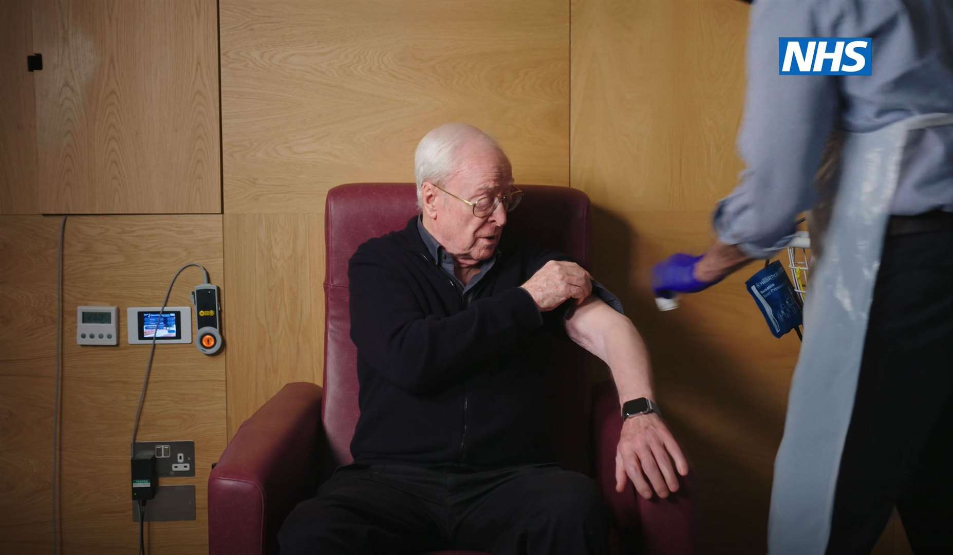 Sir Michael Caine in the new NHS video (NHS England/PA)