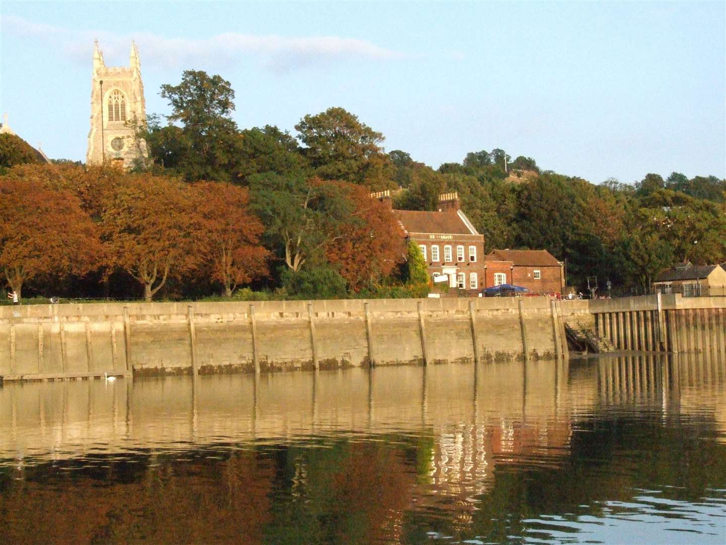 The River Medway at Chatham near Sun Pier