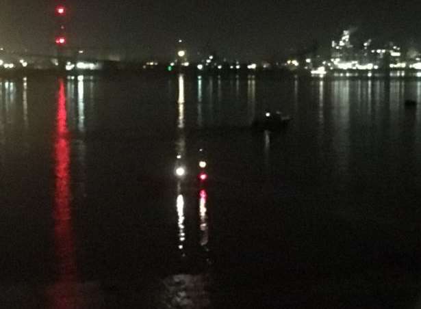 Police searching the river. Picture: Kamil Pietras.