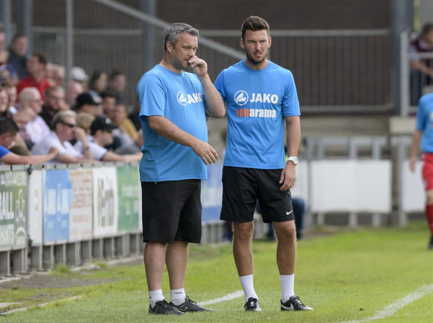 Dartford joint-managers Adam Flanagan and Jamie Coyle Picture: Andy Payton