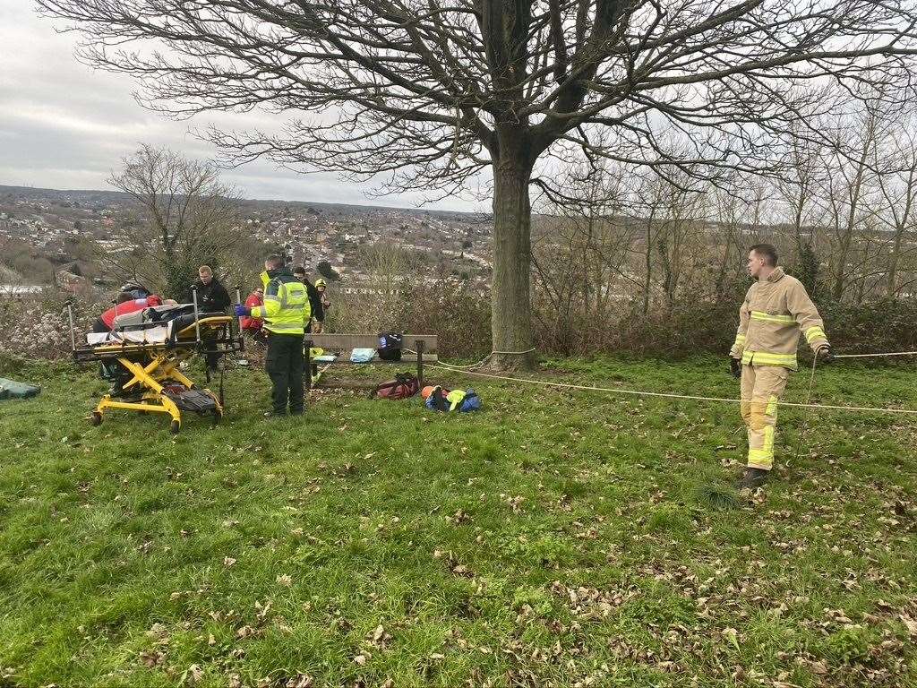Kent Search and Rescue assist with the operation