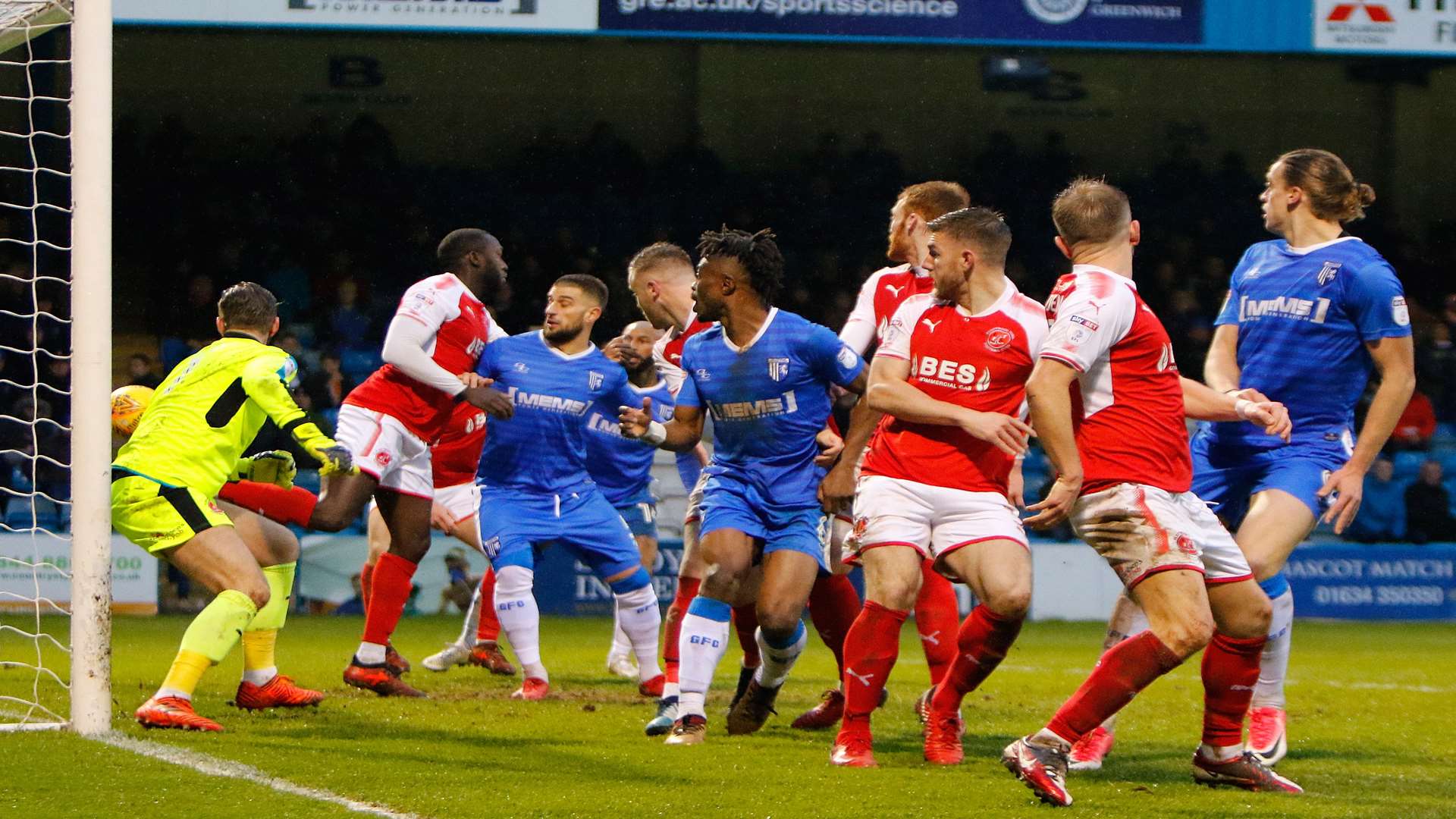 Tom Eaves makes it 1-1 early in the second half Picture: Andy Jones