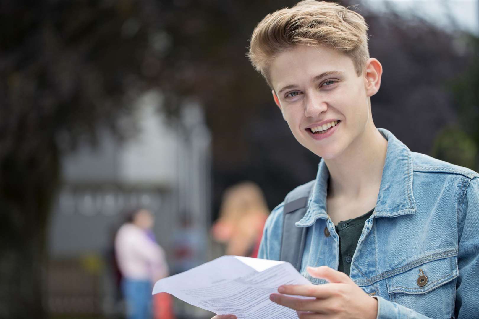 Portrait Of Teenage Boy Happy With Exam Results (3615940)
