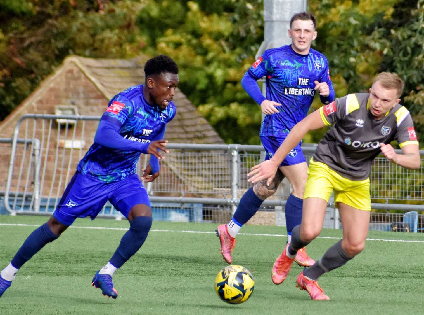 Match action as Margate beat Canvey Island 2-0. Picture: Randolph File