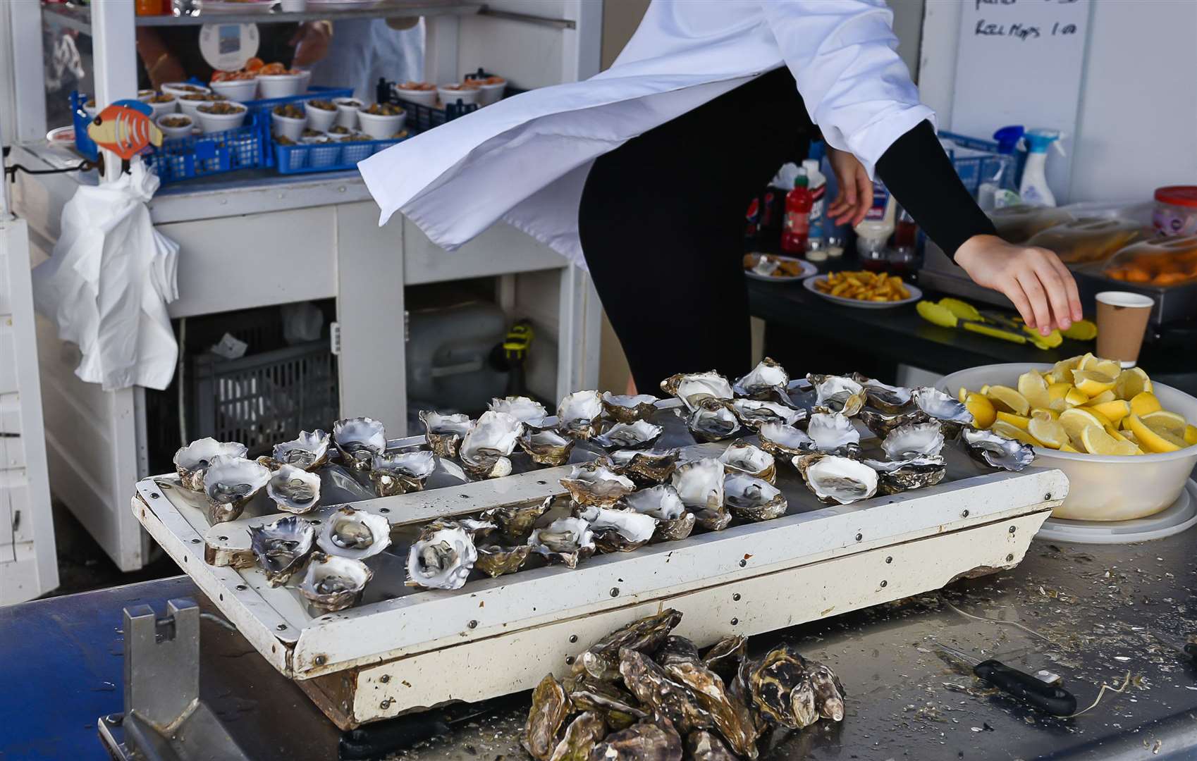 Seafood - and oysters in particular - have become synonymous with the town's revival