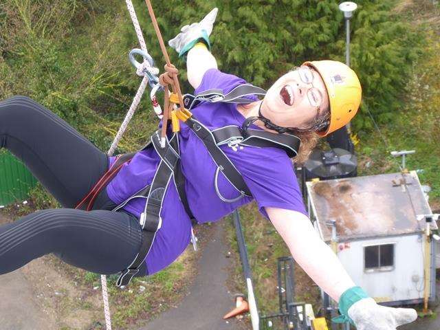 Tracey Bartlett of New Romney beat the drop for Romney Marsh Day Centre. (1499831)