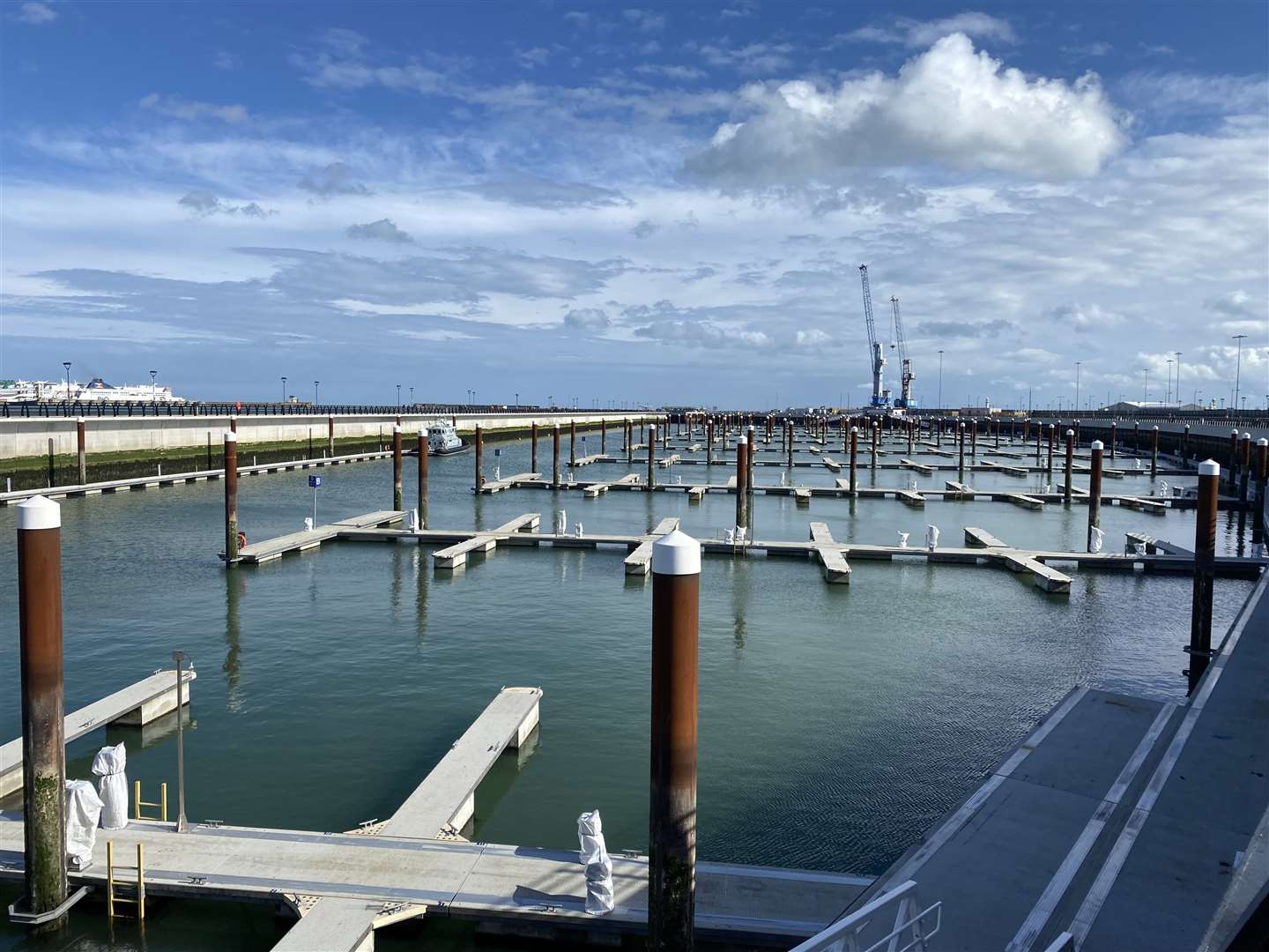 The new marina at the Port of Dover is finally set to open later this year