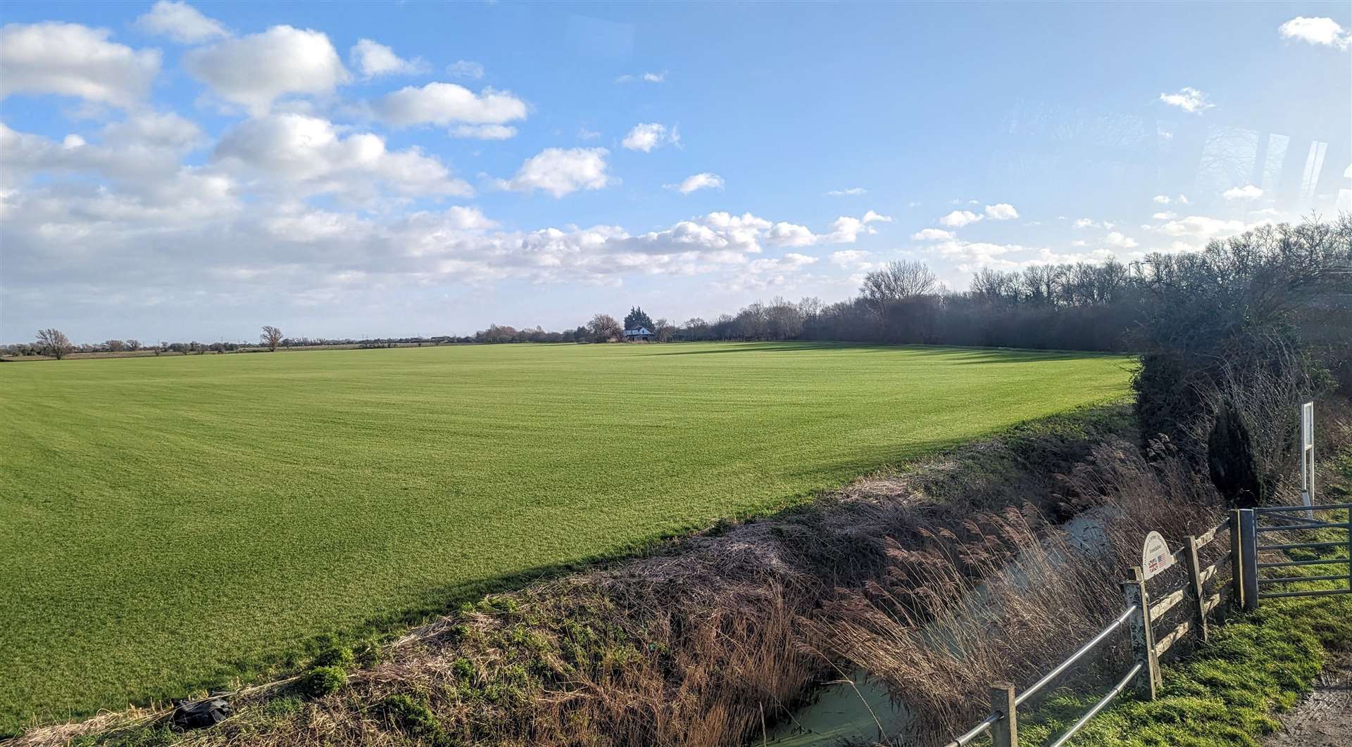 Views of the countryside outside Ashford