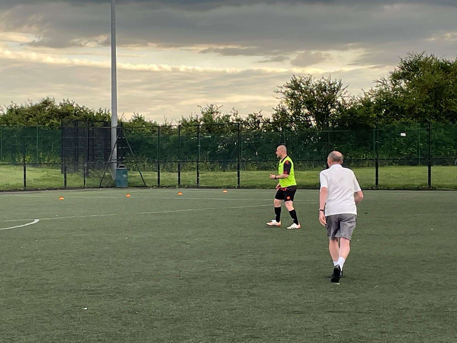 Malcolm Longhurst on the pitch for Ranger Rover Walking Football Club's training session at Oasis Academy's Minster campus. Picture: Joe Crossley